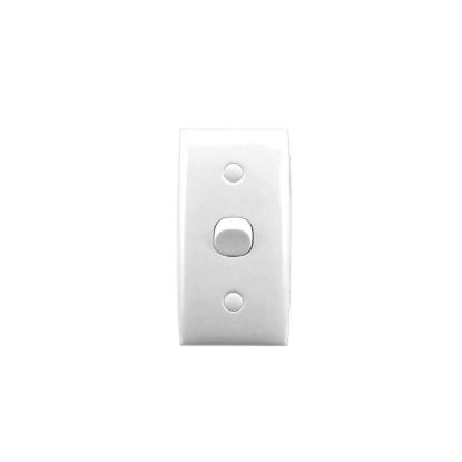 Picture of Flush Switch, Standard Series, 1 Gang, 250VAC, 10A, Vertical, Intermediate Architrave