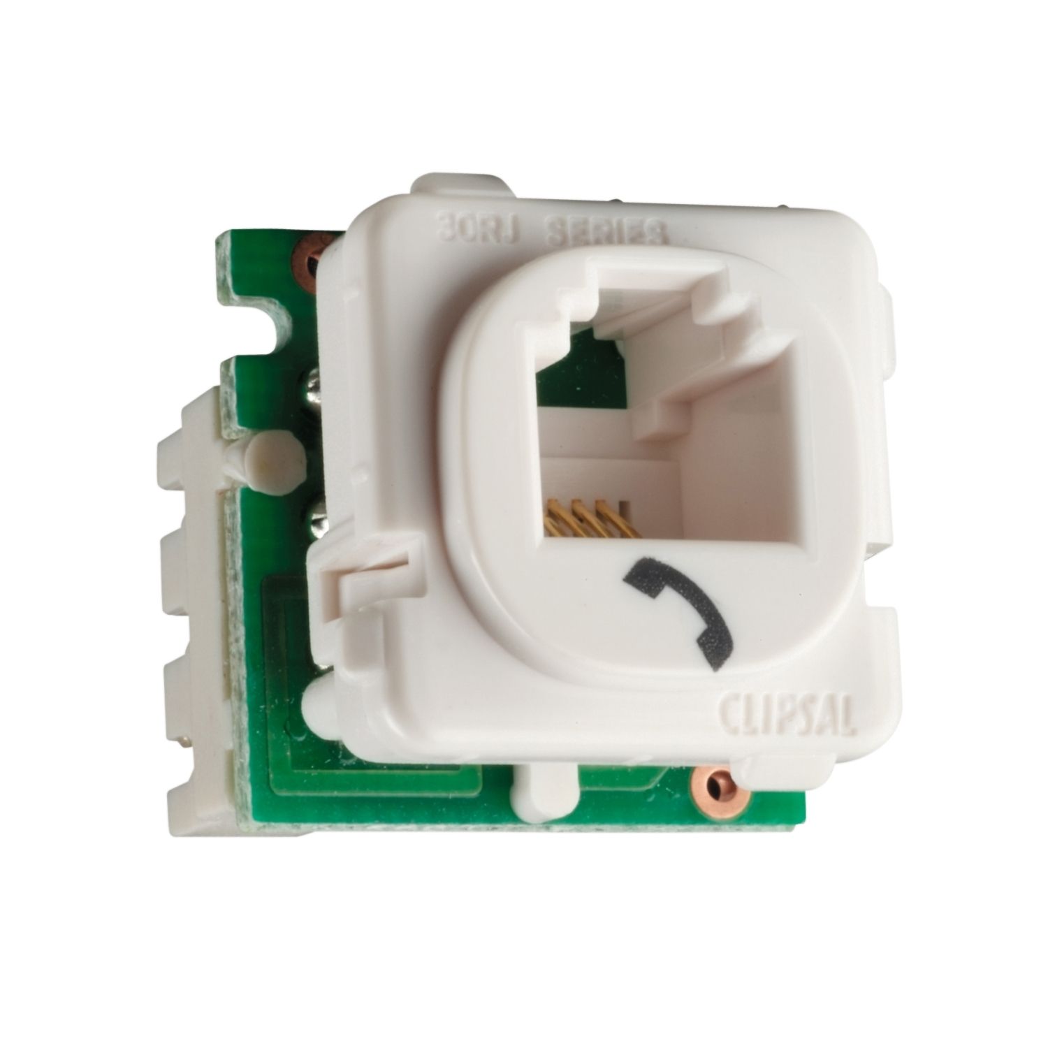 Picture of Modular Socket, Clipsal Actassi, Category 3, 6 Way, 4 Contact Socket Mechanism, Telephone