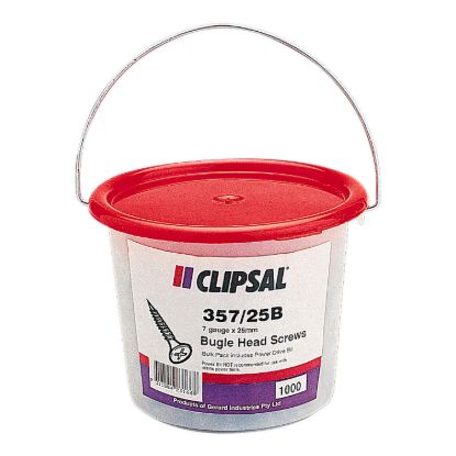 Picture of Bugle Head, Clipsal - General Accessories, 7 X 25mm Screw, Bucket of 1000