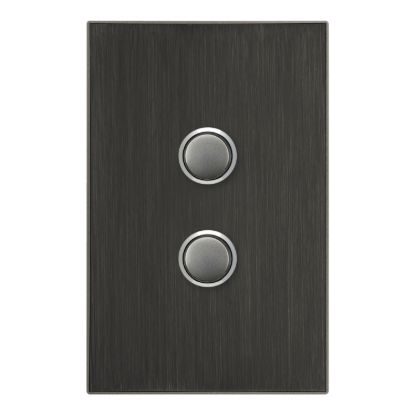 Picture of Push Button Switch, Saturn Series, 2 Gang