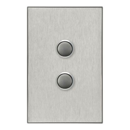 Picture of Push Button Switch, Saturn Series, 2 Gang