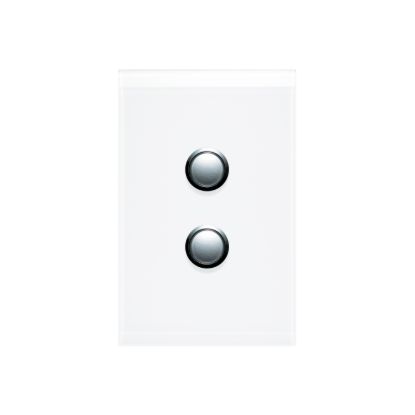 Picture of Push Button Switch, Saturn Series, 2 Gang