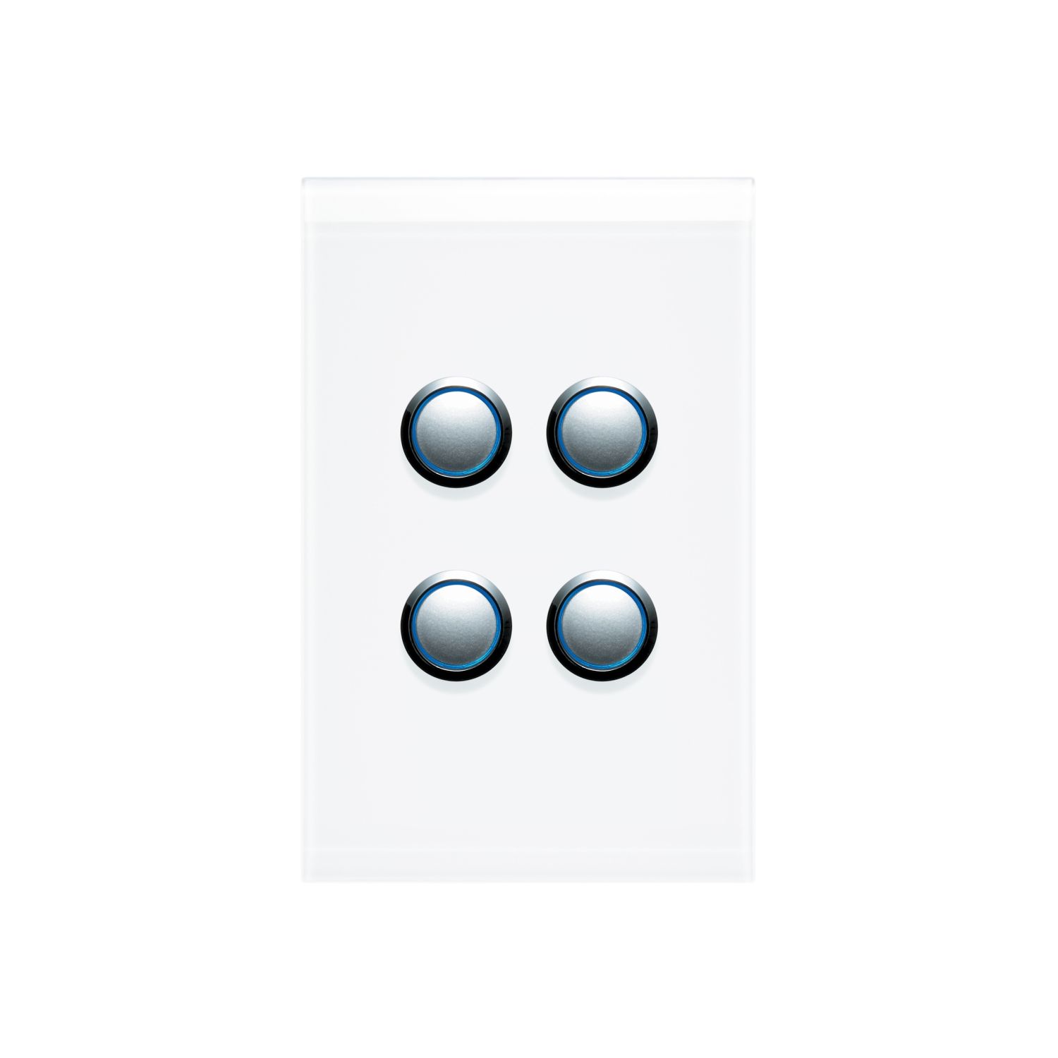 Picture of Push Button Switch LED, Saturn Series, 4 Gang, 250V, 16AX/20A