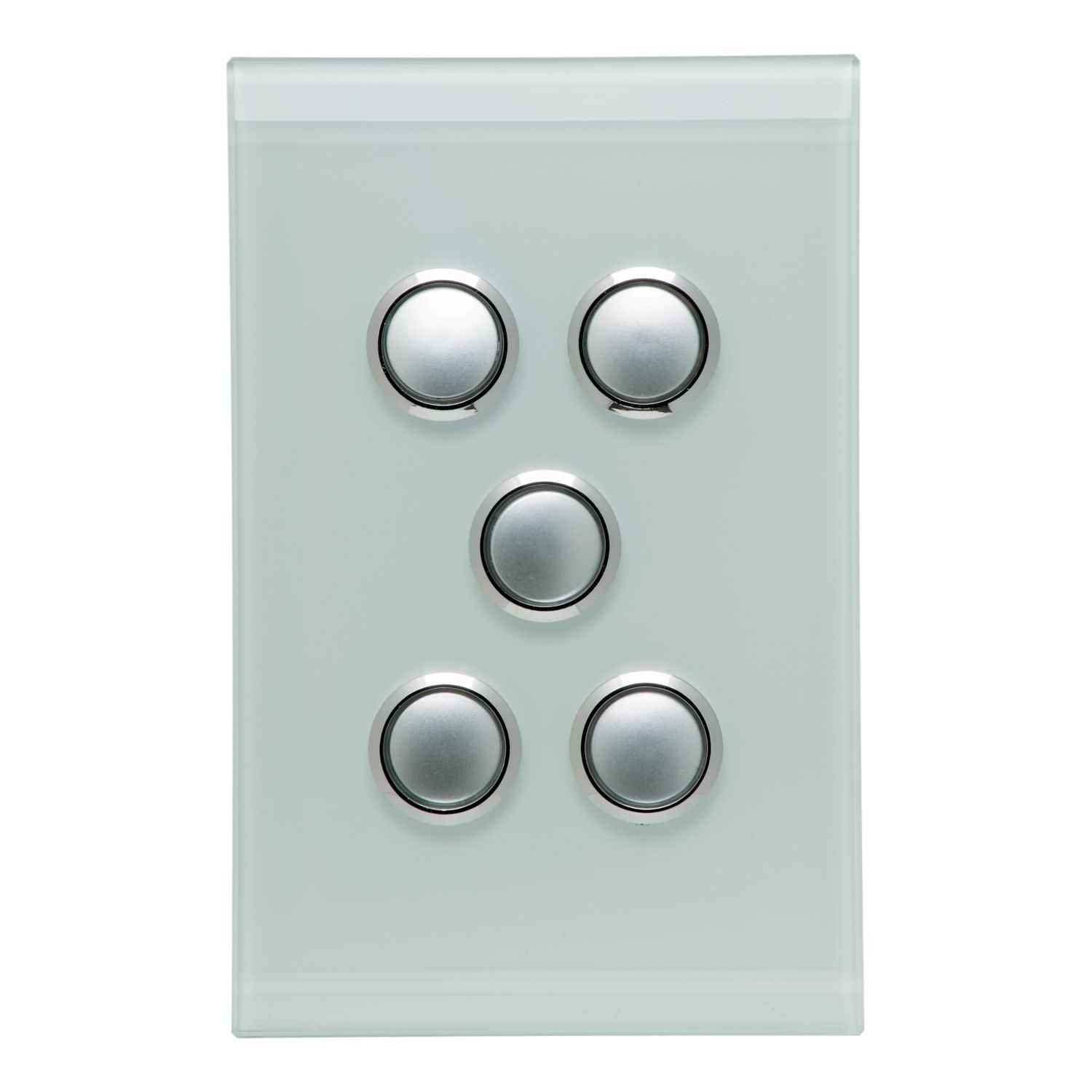 Picture of Push Button Switch LED, Saturn Series, 5 Gang, 250V, 16AX/20A