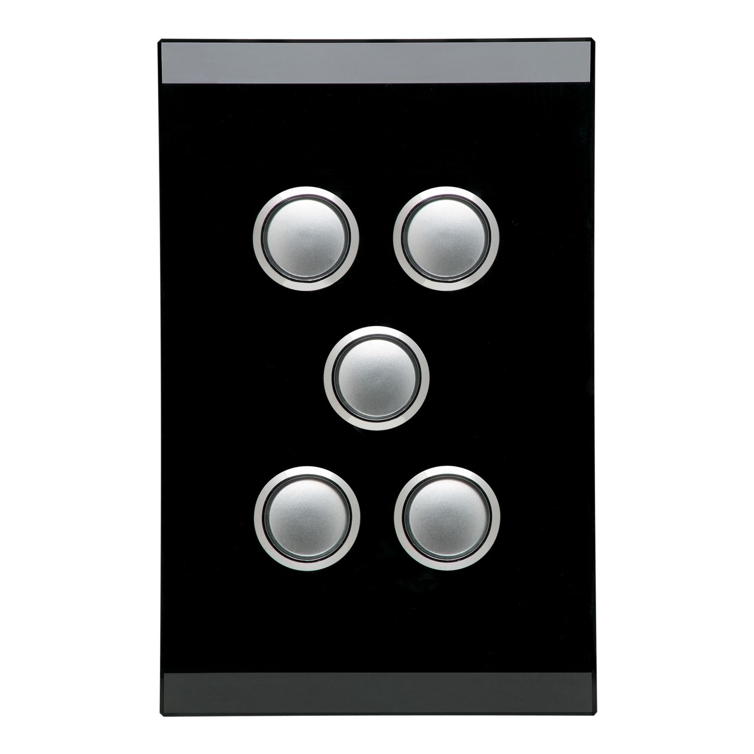 Picture of Push Button Switch LED, Saturn Series, 5 Gang, 250V, 16AX/20A