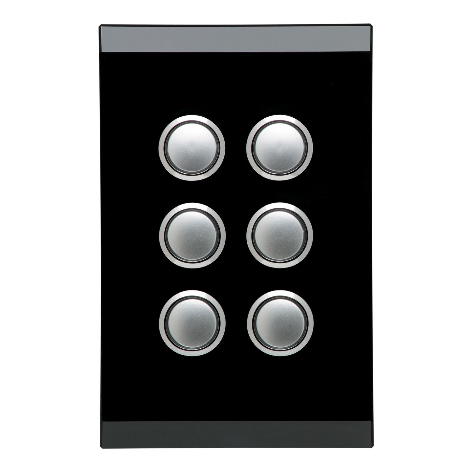 Picture of Push Button Switch LED, Saturn Series, 6 Gang, 250V, 16AX/20A