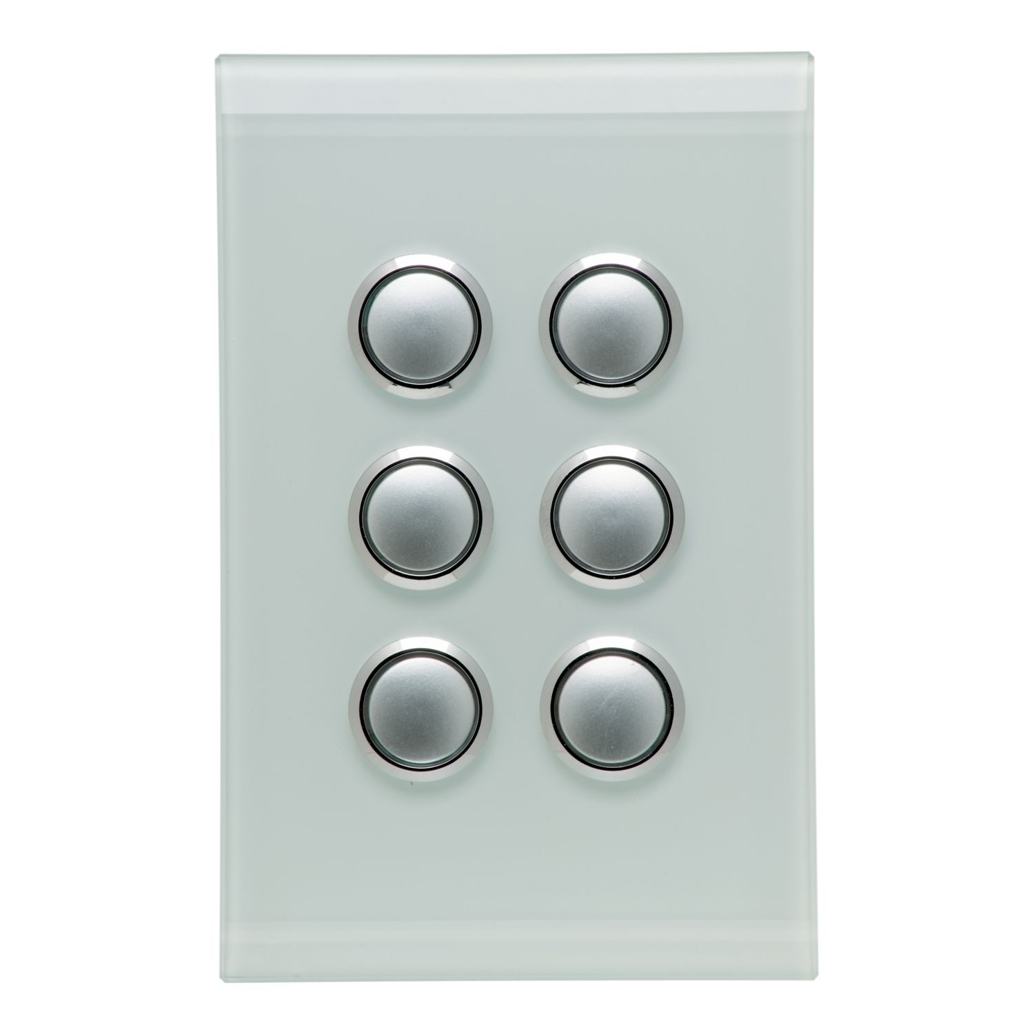 Picture of Push Button Switch LED, Saturn Series, 6 Gang, 250V, 16AX/20A