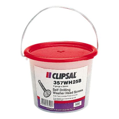 Picture of Washer Head, Clipsal - General Accessories, Self Drilling, 8 x 25mm, Bucket 500