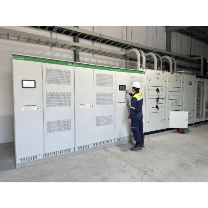 Picture of Voltage regulator DVR, 600 kVA, 208 V, up to 40 % sags reduction, working as primary