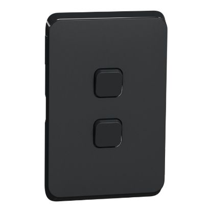 Picture of Switch Plate Skin, Clipsal Iconic, 2 Gang, Horizontal/Vertical Mount, Clip-On