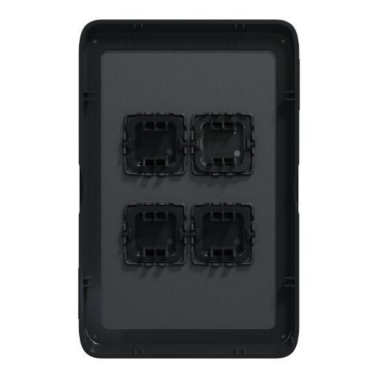 Picture of Switch Plate Skin, Clipsal Iconic, 4 Gang, Horizontal/Vertical Mount