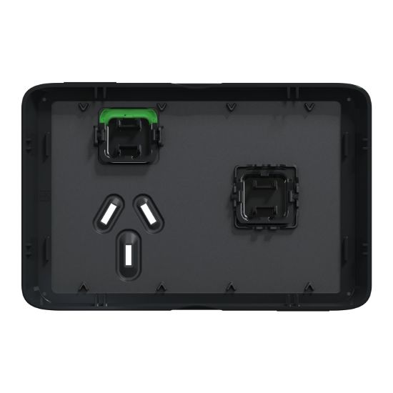 Picture of Skin Socket Switch, Clipsal Iconic, Horizontal Single, 1ExBlank, 10A, 250V, Clip-On