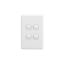 Picture of Flush Switch, Classic C2000 Series, 4 Gang, 250VAC, 10A, Standard, Vertical