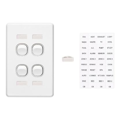 Picture of Switch, Classic C2000 Series, 4 Gang Vertical Id