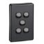 Picture of Flush Switch, Classic C2000 Series, 5 Gang, 250VAC, 10A, Standard, Vertical