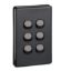 Picture of Flush Switch, Classic C2000 Series, 6 Gang, 250VAC, 10A, Standard, Vertical
