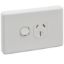 Picture of Socket Switched, Classic C2000 Series, Horizontal Single Double Pole 15A 250V