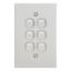 Picture of Flush Switch, Metal Plate Series, 6 Gang, 250VAC, 10A, Range, BSL Style, Standard, Vert