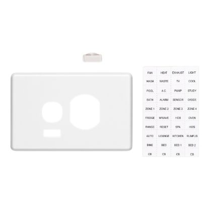 Picture of Socket Outlet Cover Plate, Classic C2000 Series, Horizontal Mount