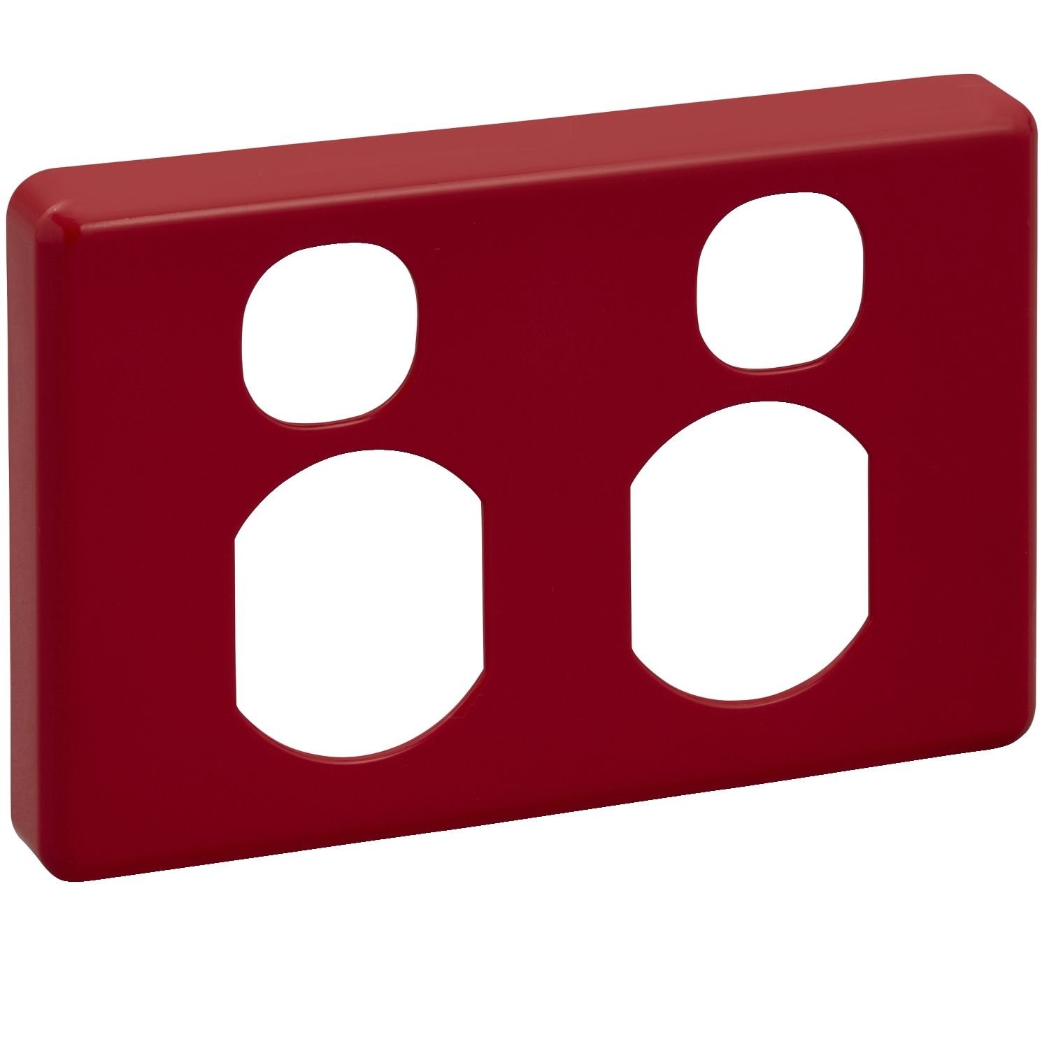 Picture of Socket Outlet Cover Plate, Classic C2000 Series, Horizontal Mount for Twin Switched Socket