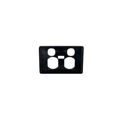 Picture of Socket Outlet Cover Plate, Classic C2000 Series, Horizontal Mount for Twin Switched Socket