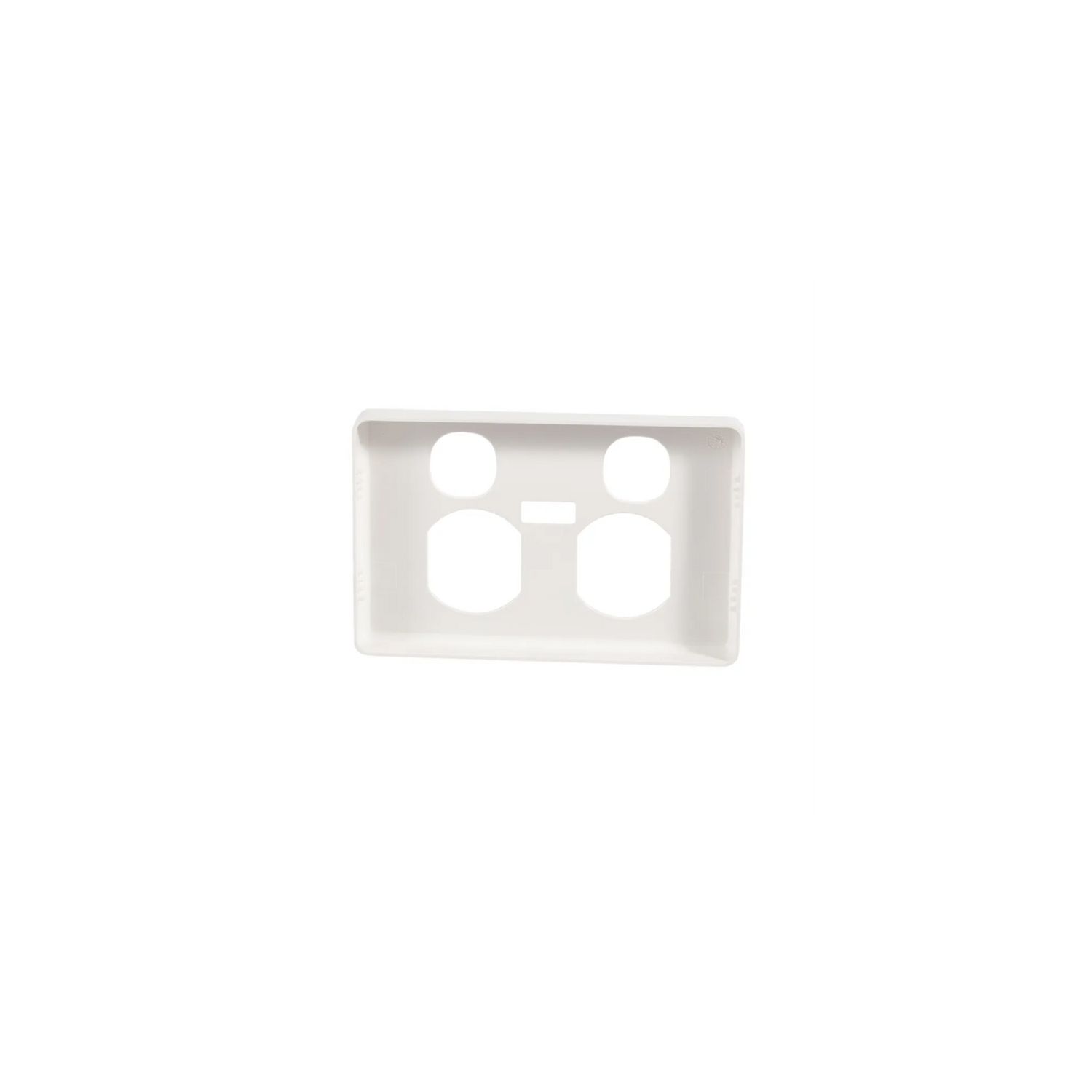 Picture of Socket Outlet Cover Plate, Classic C2000 Series, Horizontal Mount for Twin Switched Socket