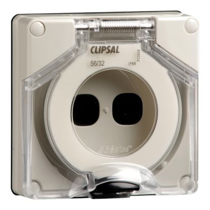 Picture of Adaptable Enclosure, Clipsal - 56 Series, 2 Gang, 107x101x75mm, Less Enclosure