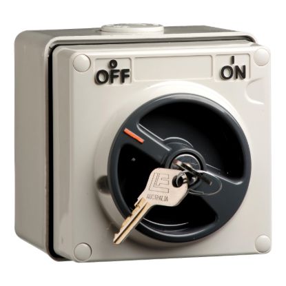 Picture of Surface Switch, Clipsal - 56 Series, 3 Pole, 500VAC, 20A, Common Key Lock, On/Off Locking Position