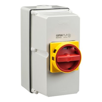 Picture of Surface Switch, Clipsal - 56 Series, 1 Gang, 3 Pole, 690VAC, 40A, Heavy Duty