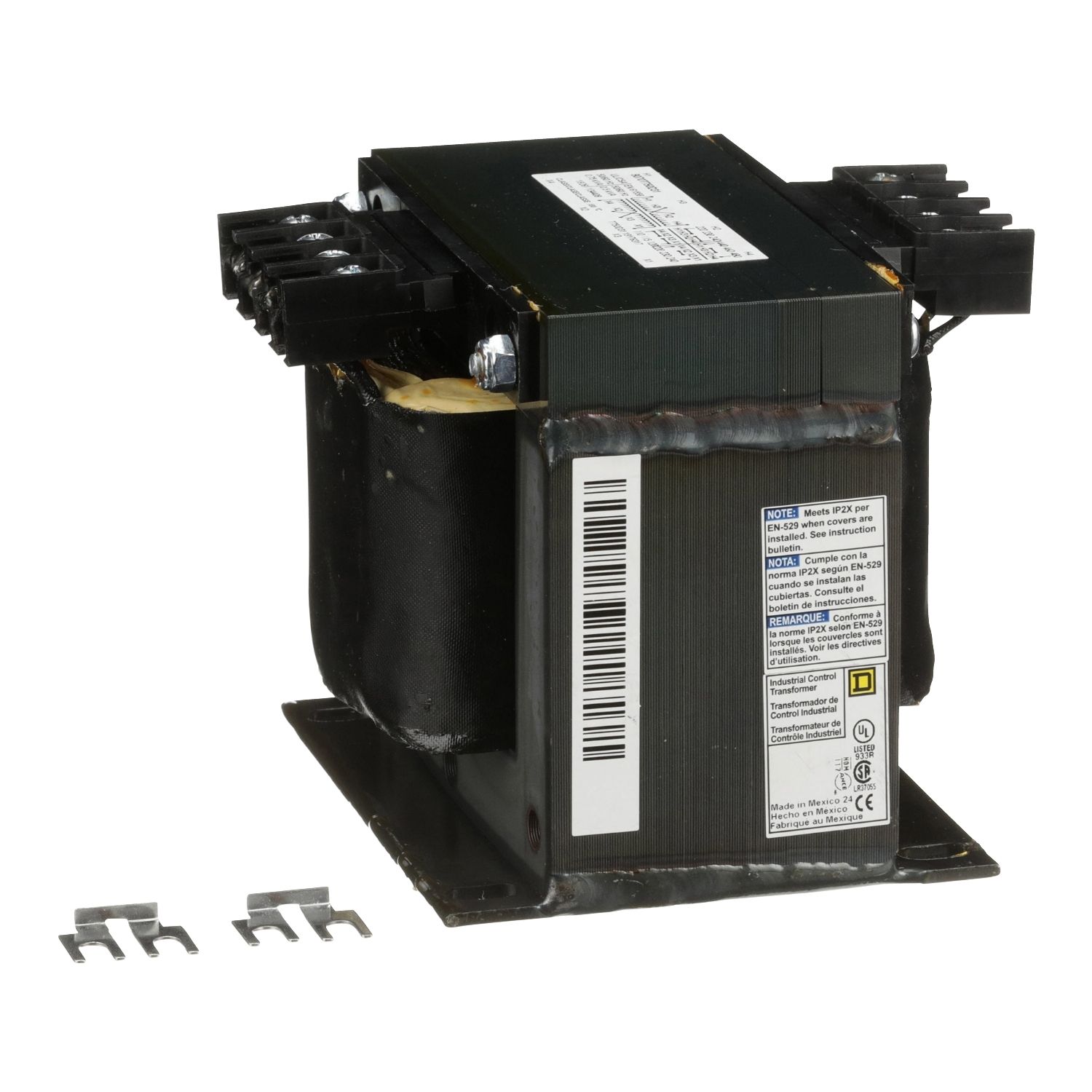 Picture of Transformer, Type T, industrial control, 750VA, 1 phase, 240x480V primary, 120/240V secondary, 115C rise