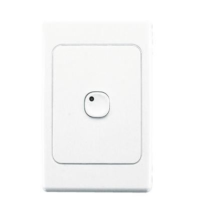 Picture of C Bus E2000 Series key input unit wall switch 1 gang - white electric