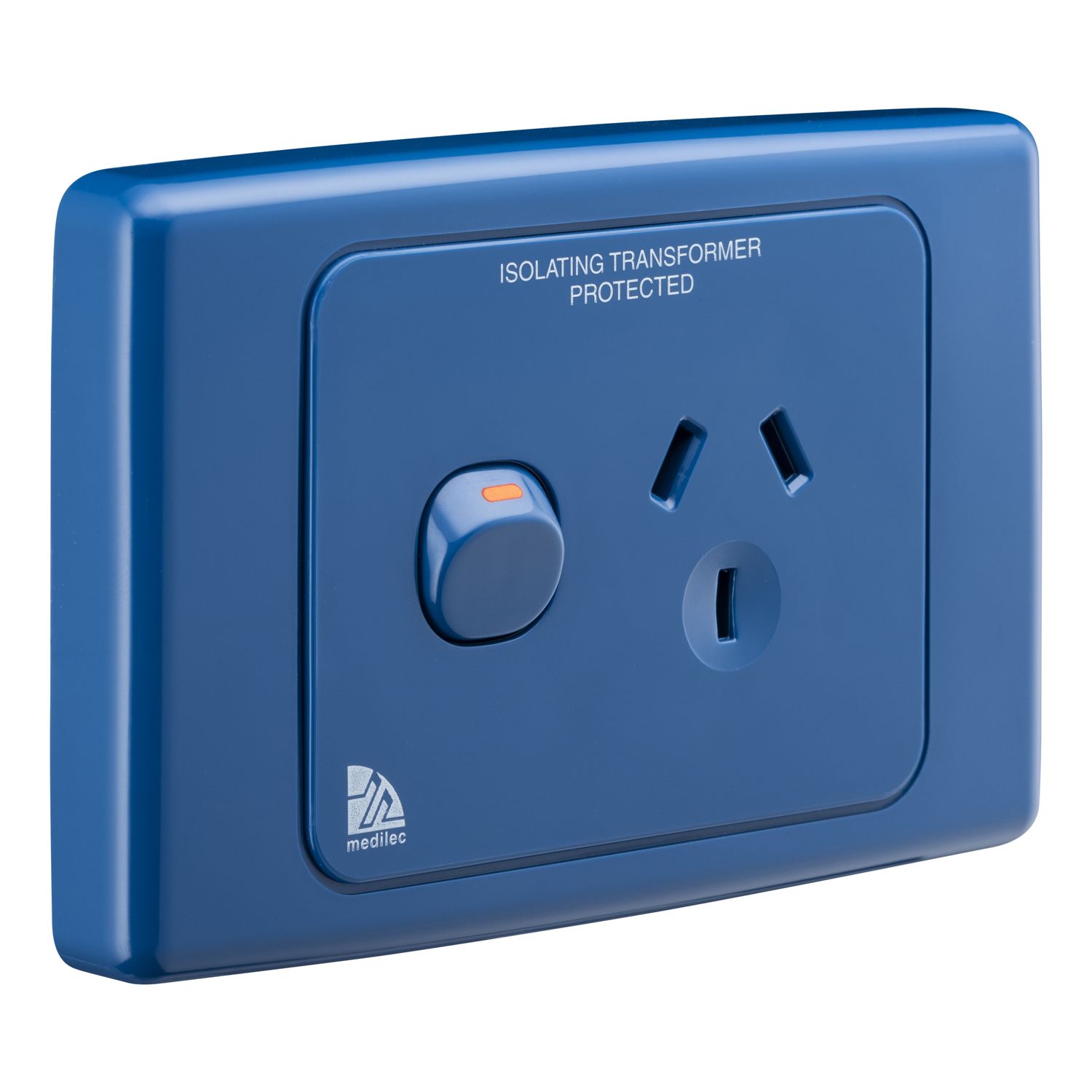 Picture of Single Switch Socket Outlet, Medilec, 250V, 10A, 2 Pole