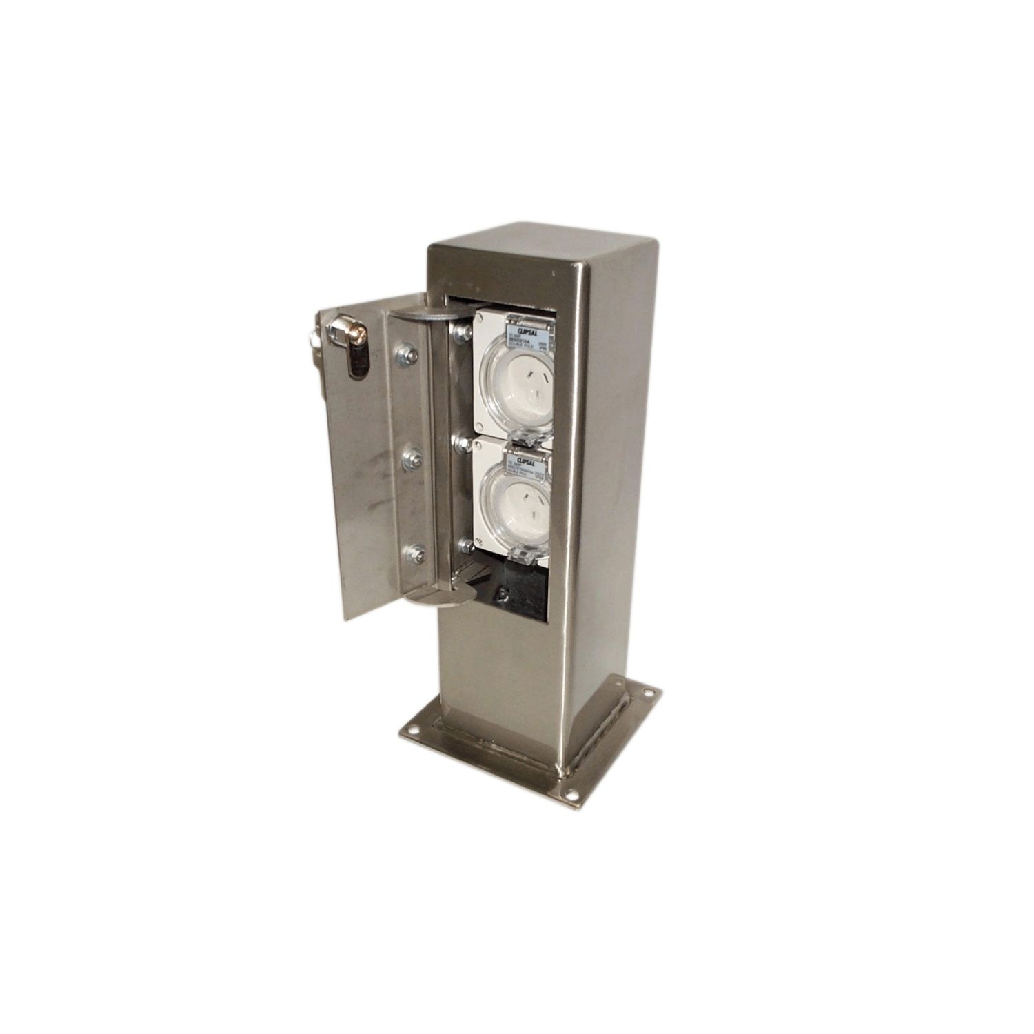 Picture of Pedestal Pole, Clipsal - Cable Management, 125x125mm, Single Sided with One Lockable Door