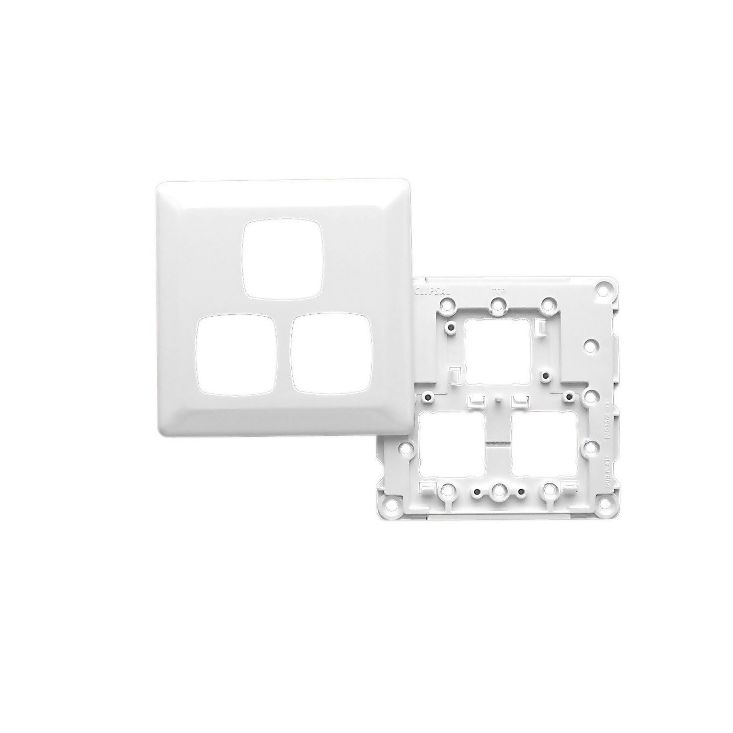 Picture of Switch Grid Plate and Cover, Prestige Series, 3 Gang, Large Format Size
