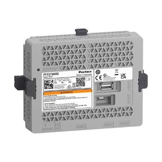 Picture of Basic HMI gateway, Proface STM6000, GP-ProEX, Box for HMI, 1 COM, 2 Ethernet, 24V DC