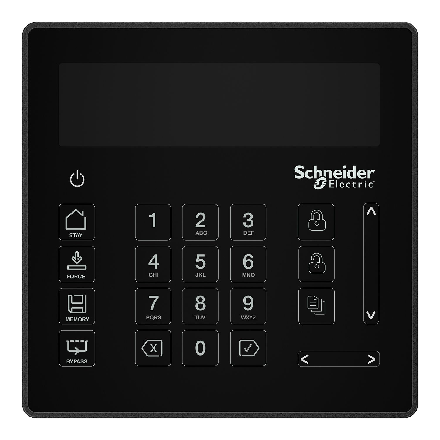 Picture of Security Expert touch sense LCD keypad, black