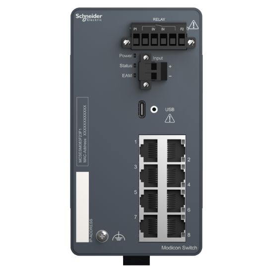 Picture of Modicon Extended Managed Switch, 8 ports for copper