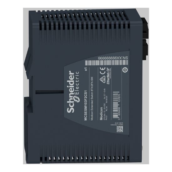 Picture of Modicon Extended Managed Switch - 8 ports for copper + 2 ports for fiber optic single-mode