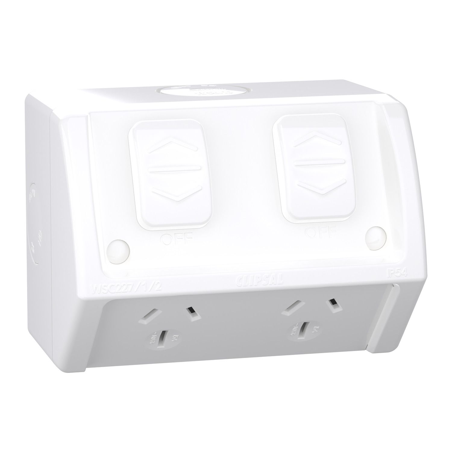 Picture of Socket, Weathershield, Twin, 15A, 250VAC, IP54