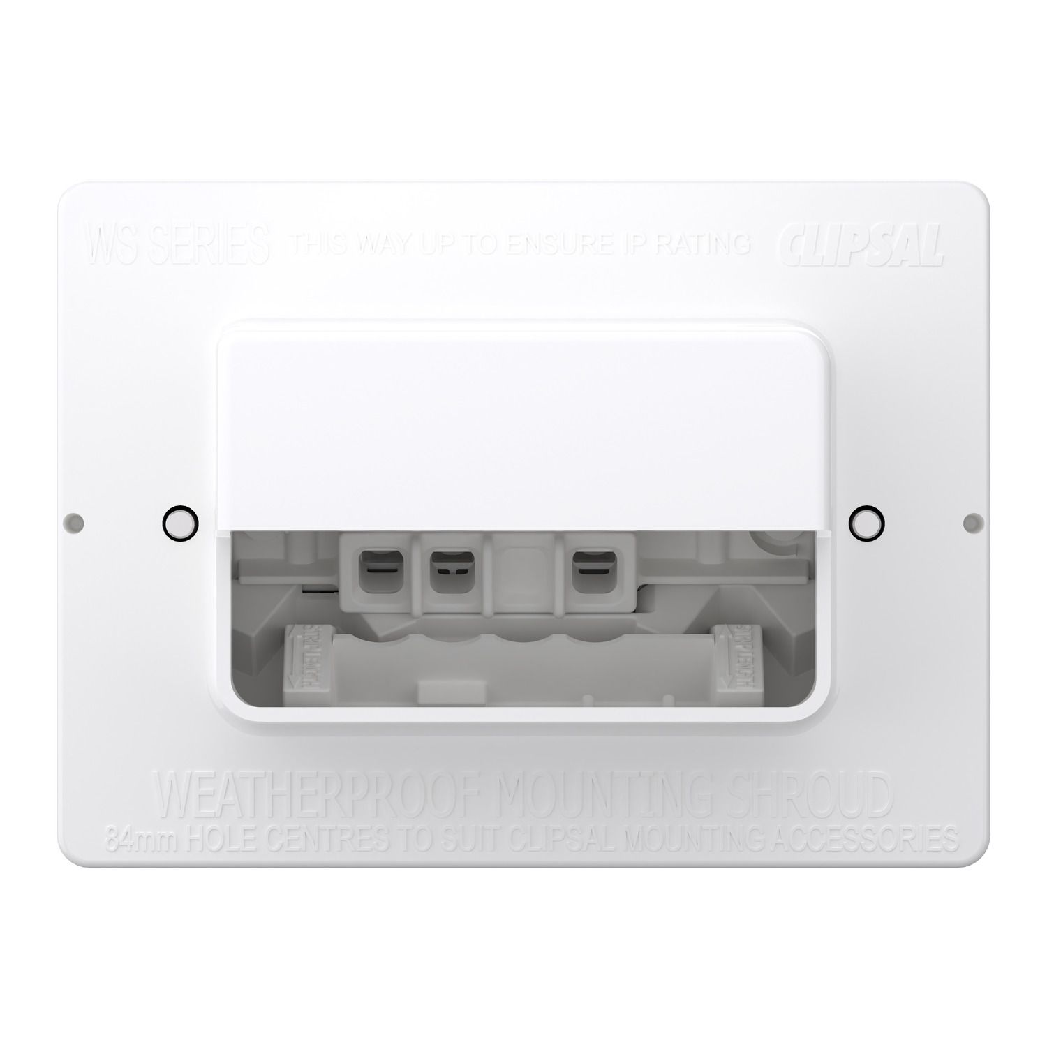 Picture of Socket, Weathershield, Flush, Twin, 10A, 250VAC, IP54