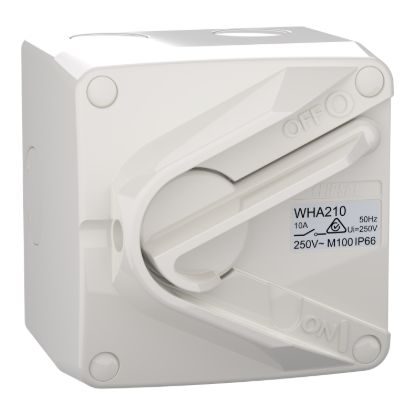 Picture of Switch, Weathershield, 1-Gang, 2 Pole, 10AX, 250VAC, IP66