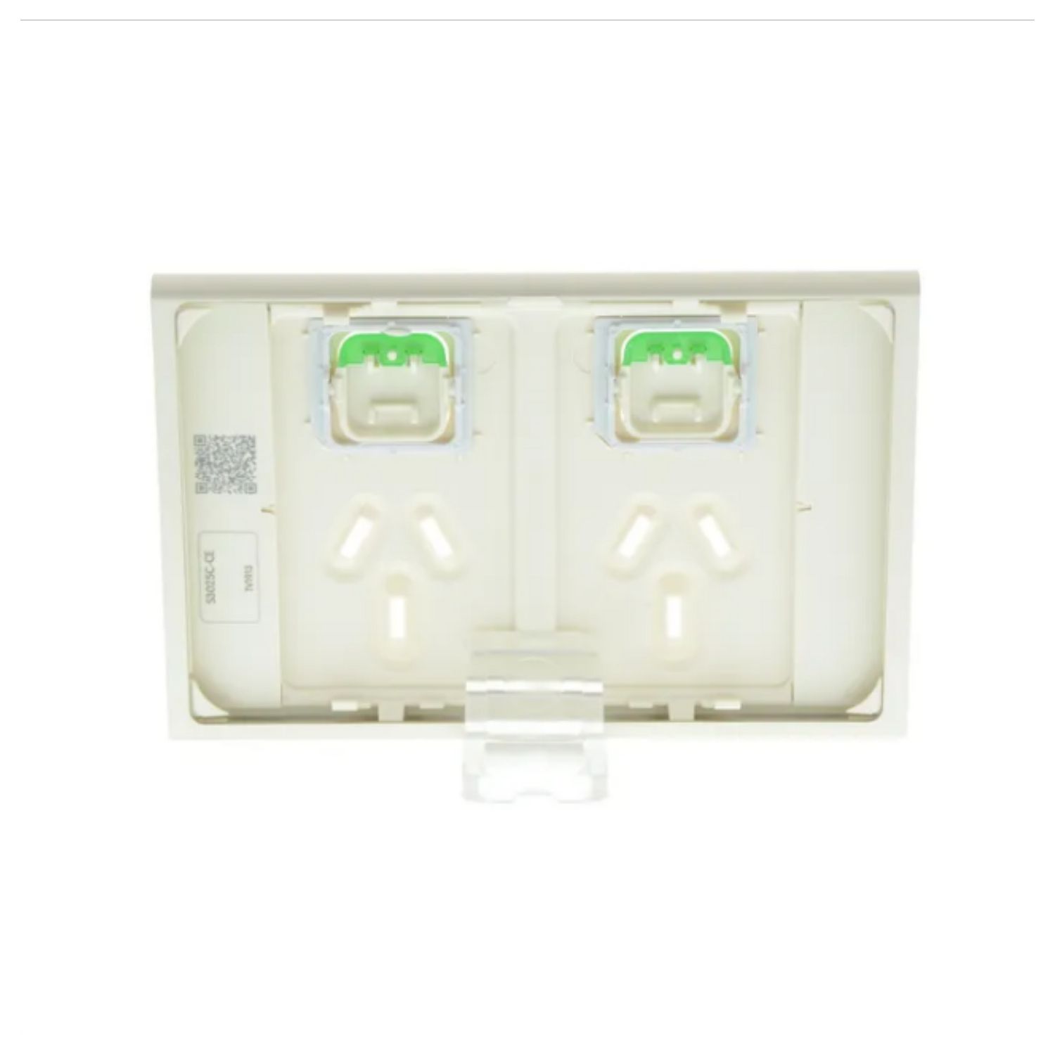 Picture of Styl Double Power Point Skin, Clipsal Iconic, Horizontal Mount, 250V, 10A