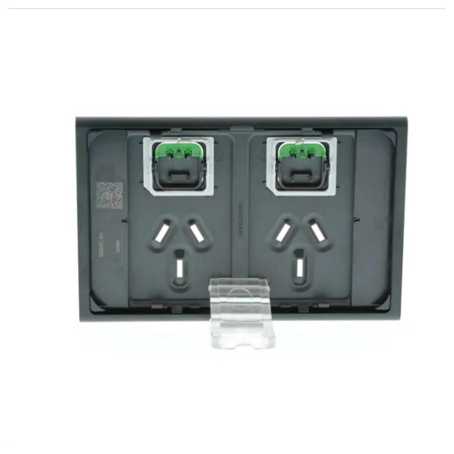 Picture of Styl Double Power Point Skin, Clipsal Iconic, Horizontal Mount, 250V, 10A