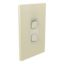 Picture of Styl Switch Plate Skin, Clipsal Iconic, Vertical/Horizontal, 2 Gang