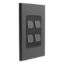 Picture of Styl Switch Plate Skin, Clipsal Iconic, Vertical/Horizontal, 4 Gang