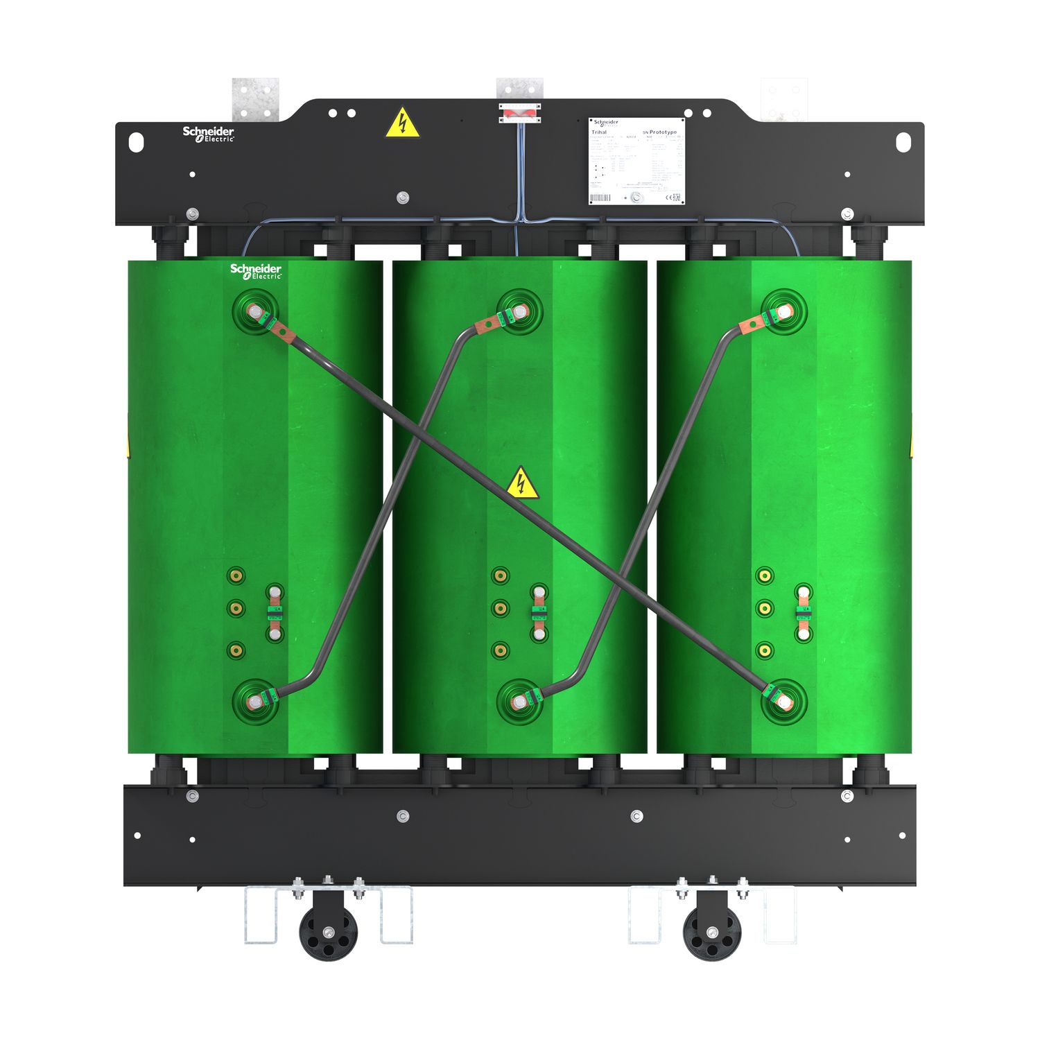 Picture of Transformer, Trihal, dry type, 2000kVA, 11kV, 433V, IP31 enclosure, air forced cooling