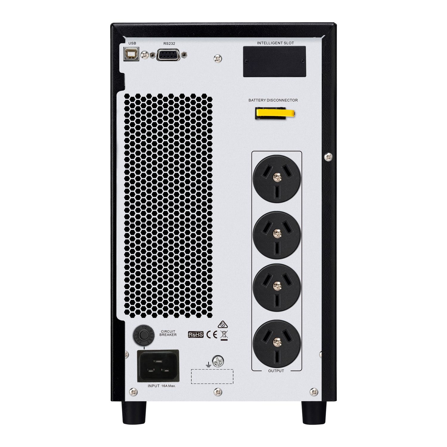 Picture of Tower, Easy UPS, 3kVA, 230V, 4x Australian outlets, Intelligent Card Slot, LCD