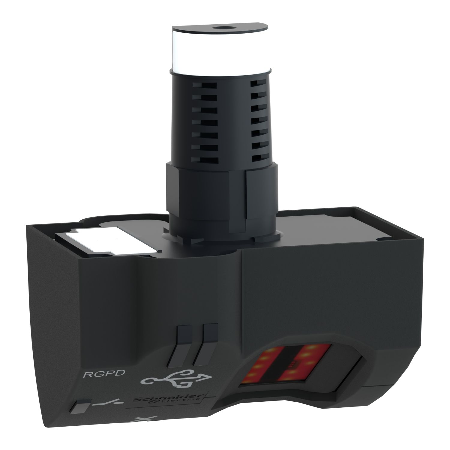 Picture of Biometric switch bistable RGPD, Harmony XB5S, plastic, 22mm, USB, connection by 2m cable, 24V AC DC