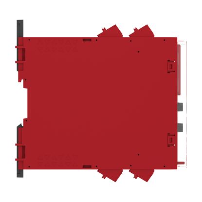 Picture of safety module, Harmony XPSU, Cat4, features XPSUAK with delayed outputs, 48 to 240V AC or DC, spring