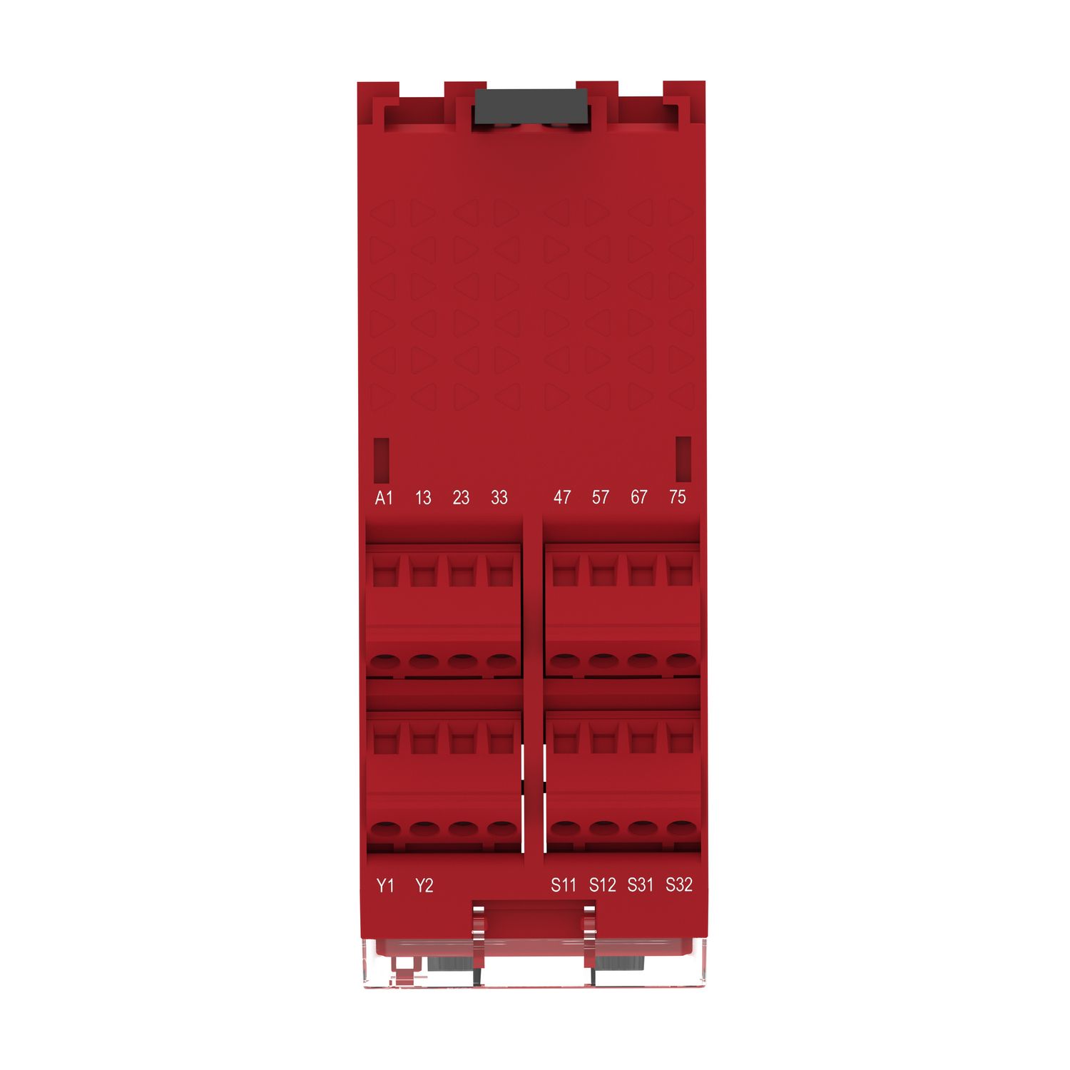 Picture of safety module, Harmony XPSU, Cat4, features XPSUAK with delayed outputs, 48 to 240V AC or DC, screw